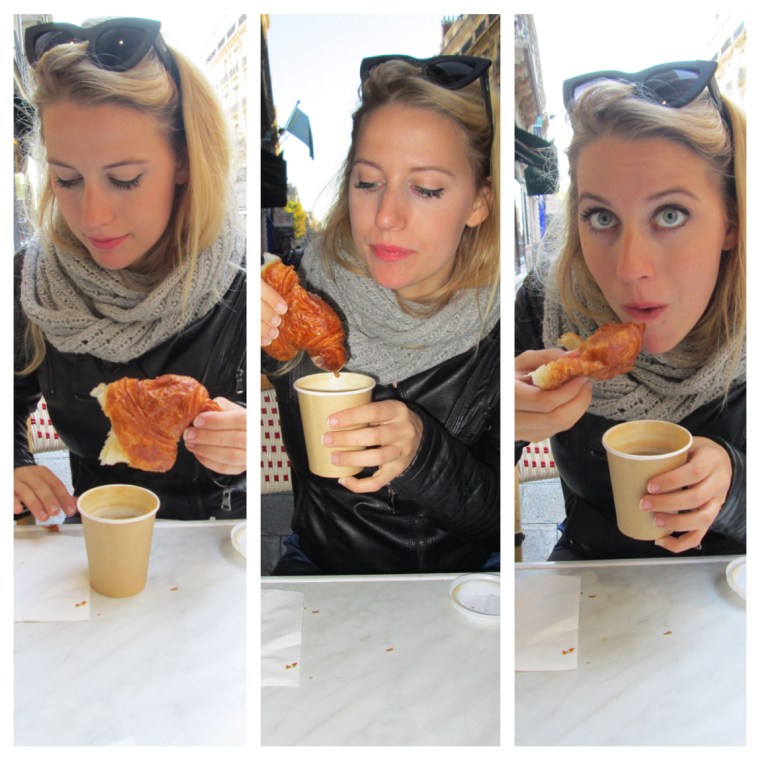 Step-by-step how to eat a croissant like a Parisienne